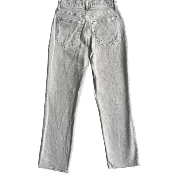 ABERCROMBIE & FITCH OAT / CREAM THE 90’S STRAIGHT ULTRA HIGH RISE JEANS SIZE 25 - Picture 7 of 13